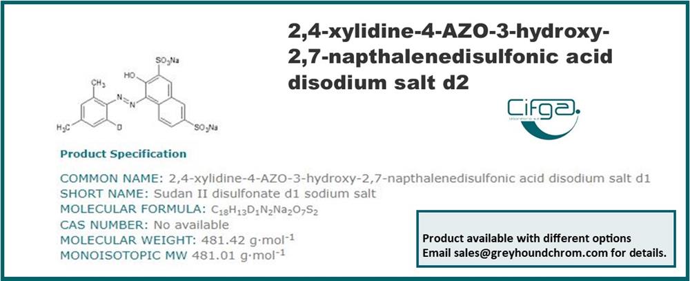 2,4-xylidine-4-AZO-3 Certified Reference Materials